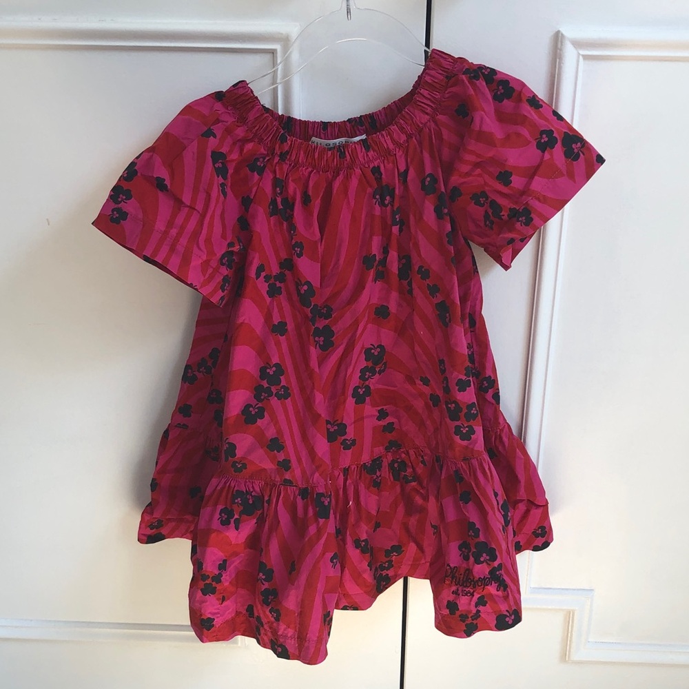 Philosophy di Lorenzo Serafini Pink and Black Kids Blouse